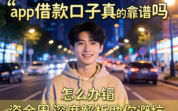 深夜急需资金周转怎么办？2026app借款口子真的靠谱吗？深度解析助你避坑
